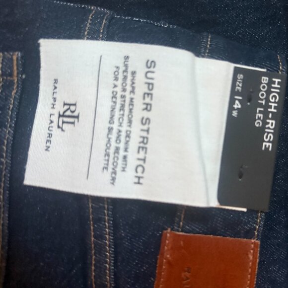 RALPH LAUREN Ladies High Rise Boot Leg Jeans - Picture 6 of 6